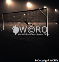 Photograph of first goal under the new lights.  