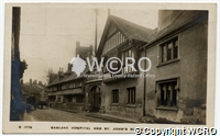 Postcard of Coventry Bablake Hospital and St John's School Hill Street