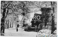 Postcard of winter scene, Bericote. Leamington Spa (in Ashow parish)