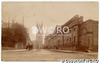 Postcard of Northgate St. (looking towards St. Mary's Church), Warwick